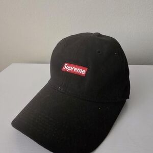 Supreme Black Hat with USA Tag
